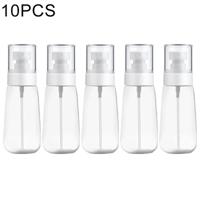 10 stuks Portable hervulbare plastic Fine mist parfum spray fles transparante lege spray sproeier fles 60ml (transparant) - thumbnail