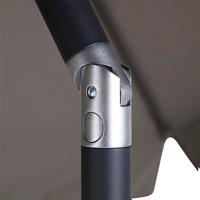 Grote Parasol Delos 200x300 cm Taupe van Madison - thumbnail