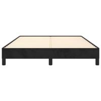Bedframe fluweel zwart 140x190 cm - thumbnail