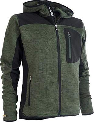 Blåkläder Gebreid vest met softshell 49302117 | Army Groen/Zwart | Maat 4XL - 7330509411391
