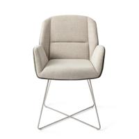 Jesper Home Myoko eetkamerstoel Popeye cross steel - thumbnail