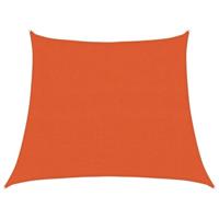 VidaXL Zonnezeil 160 g/m² trapezium 3/4x3 m hdpe oranje - thumbnail