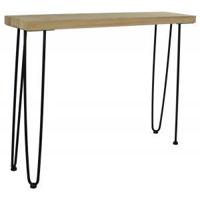 Sidetable Lund 60 x 25 x 75 cm massief eiken - thumbnail