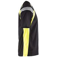 Blåkläder T-Shirt Visible 33321030 | Zwart/High-Vis Geel | Maat L - 7330509595381 - thumbnail