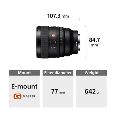 Sony FE 85mm F/1.4 GM II objectief