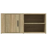 Tv-meubels 2 st 80x31,5x36 cm bewerkt hout sonoma eikenkleurig - thumbnail