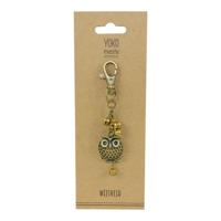 Bronzen Sleutelhanger Uil - thumbnail