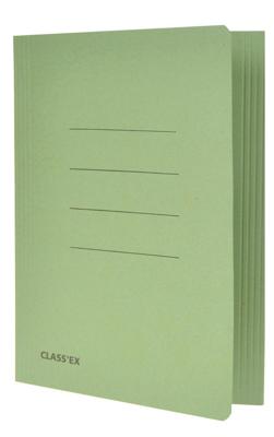Class'ex dossiermap, 3 kleppen ft 18,2 x 22,5 cm (voor ft schrift), groen
