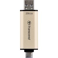 Transcend JetFlash 930C USB-stick 256 GB Goud TS256GJF930C USB-A 3.2 Gen 1, USB-C - thumbnail