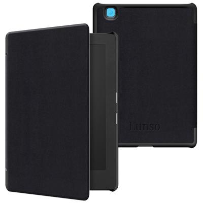 Lunso Kobo Aura H20 Edition 2 hoes (6.8 inch) - sleepcover - Zwart Lunso Kobo Aura H20 Edition 2 hoes (6.8 inch) - sleepcover - Zwart