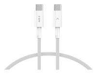 USB-kabel KSIX Wit 1 m - thumbnail