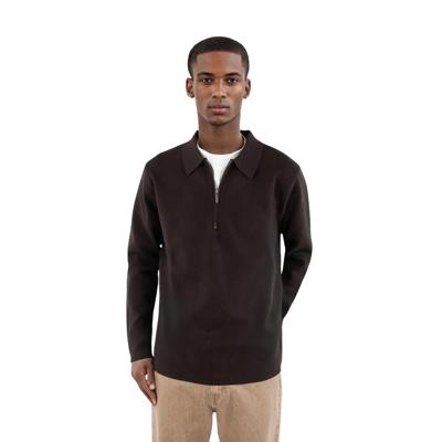 Ciszere Caleb Knitted Half Zip Casual Sweater Heren L