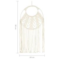 Wandhanger macram 40x80 cm katoen - thumbnail