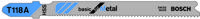 Bosch Accessories 2608631964 Decoupeerzaagblad T 118 A, Basic for Metal, verpakking van 100 stuks 100 stuk(s) - thumbnail