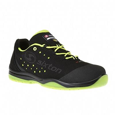 Sixton Peak 91328-01 Cuban LG S1P ESD Zwart/Geel - Maat 40 - 91328-01-40 Sixton Peak 91328-01 Cuban LG S1P ESD Zwart/Geel - Maat 40 - 91328-01-40