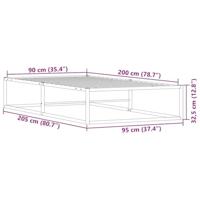 Bedframe zonder matras 90x200 cm wit - thumbnail