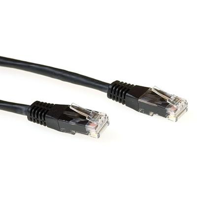 ACT IB3502 LSZH U/UTP CAT6A Patchkabel Zwart - 2 meter