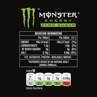Monster energy zero sugar blik (12x 0,5 liter) (kopie amazon) - thumbnail