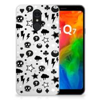 Silicone Back Case LG Q7 Silver Punk - thumbnail