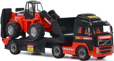 Polesie mammoet volvo vrachtwagen + aanhanger + graafmachine