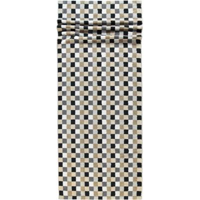 Cawö Cawö Lifestyle Karo Saunahanddoek 7047 Kiezelsteen-37 70x180