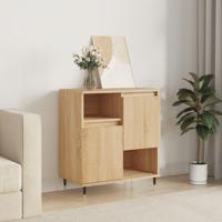 Dressoir 60x35x70 cm bewerkt hout sonoma eikenkleurig - thumbnail