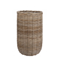 Rattan Kuboo ketel hoog naturel 35x60cm - thumbnail