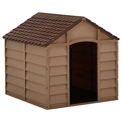 VidaXL Hondenhok 71x71,5x68 cm pp bruin VidaXL Hondenhok 71x71,5x68 cm pp bruin