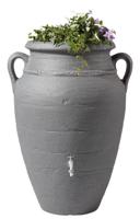 Garantia regenton amphora antraciet 600 liter met plantenbak - thumbnail