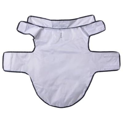 Hondenregenjas met reflecterende strips polyester blauw XL