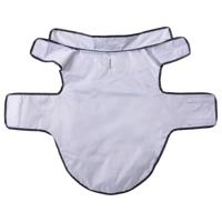 Hondenregenjas met reflecterende strips polyester blauw XL - thumbnail