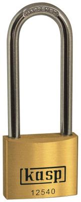 Kasp K12540L63 Hangslot 40 mm Verschillend sluitend Goud-geel Sleutelslot