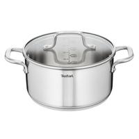 Tefal Virtuoso Kookpan + Glazen Deksel 24 cm Zilver - thumbnail