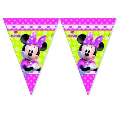 Disney vlaggenlijn Minnie Mouse junior 2 meter groen/roze