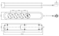 Bachmann 381.121K Bureaustekkerdoos Zwart 1 stuk(s) - thumbnail