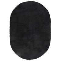 Hoogpolig vloerkleed NAVARRA 300x200 cm polyester zwart - thumbnail