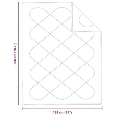 Zomer Dekbed met kussen 2 pcs Wit Microvezel