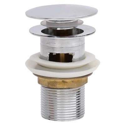 Afvoer pop-up met overloop 6,4x6,4x9,1 cm chroomkleurig - thumbnail