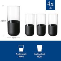 VILLEROY & BOCH - Manufacture Rock - Longdrinkglas set/4 - thumbnail