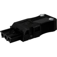 Adels-Contact 12589 Netstekker Bus, recht Totaal aantal polen: 3 + PE 16 A Zwart 200 stuk(s) - thumbnail