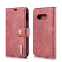 Dg. MING Crazy Horse textuur Flip afneembare magnetische lederen case voor Galaxy S10 E met houder & kaartsleuven & portemonnee (rood) - thumbnail
