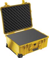 Peli 1560 Beschermkoffer Geel met Foam - thumbnail