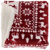 Plaid Yael 150x200 cm red Unique Living - Unique living - thumbnail