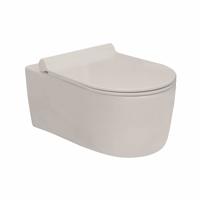 Wandcloset VM Go Fleet 55x36x34.5cm Porselein Met Zitting - thumbnail