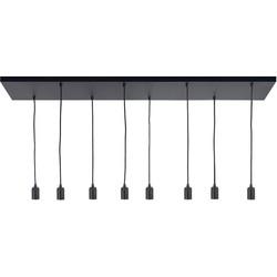 Highlight Plafondplaat 8 lichts L 130 x B 35 cm met snoer en fittingen