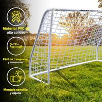 Voetbaldoel Devessport 180 x 91 x 120 cm Wit - thumbnail