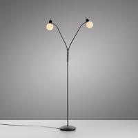Just Light Zwarte vloerlampLoki 2-lichts - 12158-18 - thumbnail