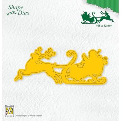 Nellie's Choice • shape die kerstman in slee