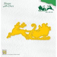 Nellie's Choice • shape die kerstman in slee - thumbnail