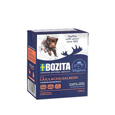 Bozita Naturals brokken in gelei zalm 370g (Pack van 16)